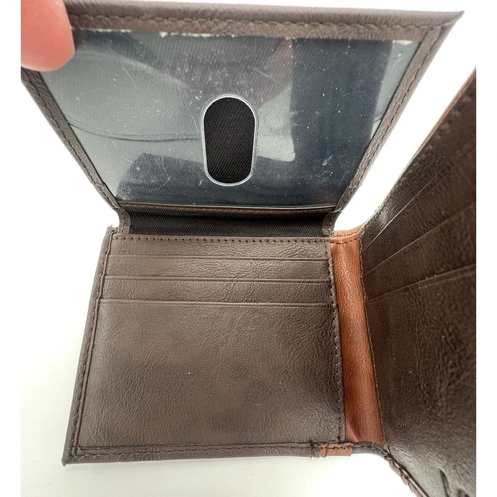 Levi's Wallet Brown Tan Two Tone Men's Bifold with RFID Blocking 31LP220115